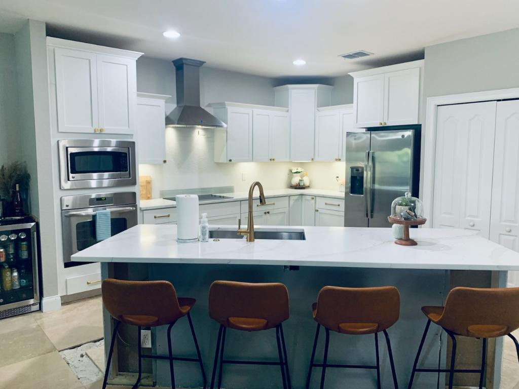 Kitchen after cabinet makeover - Melbourne FL